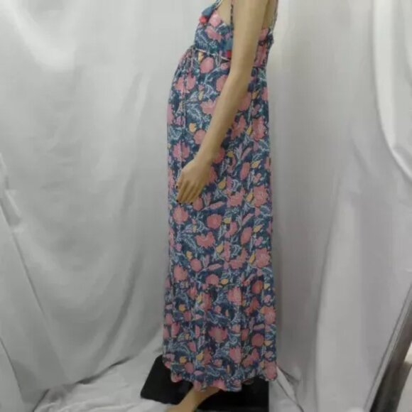 LOFT MATERNITY MULTICOLOR WILDFLOWER COLLAGECORE BEACHY DRESS SIZE: M NWT - Picture 5 of 8